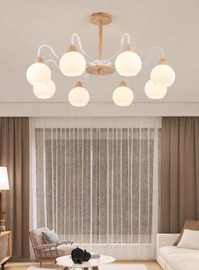 灯中古原木风客厅吊灯新中式古复餐799厅灯日式实木主卧室D新款LE