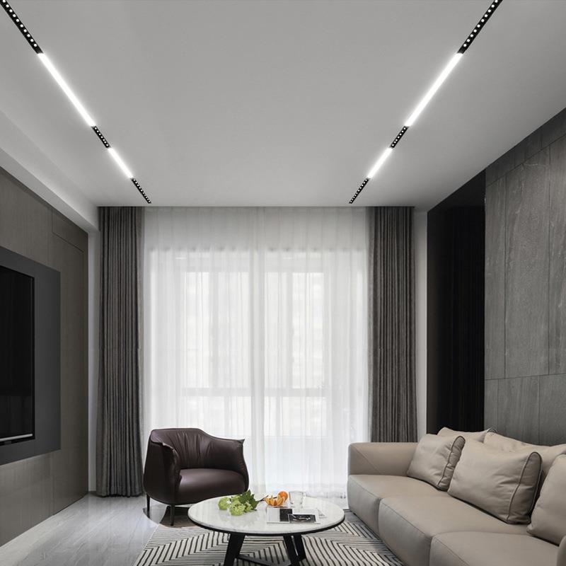 大园客明装格栅灯无主灯厅照明客格观栅泛光灯线性家9825用卧室厅