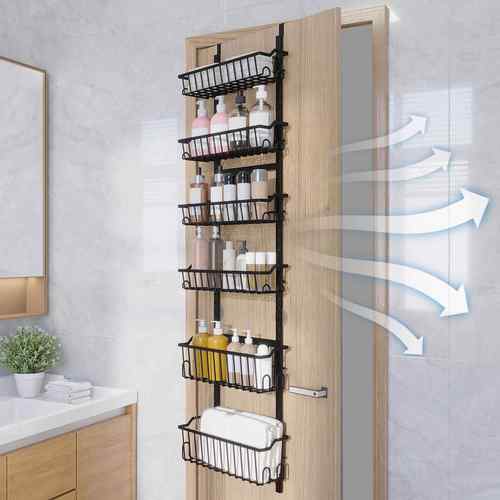 JOE免打孔多门后挂篮置物架多层门收纳架整浴室后挂架功能理架