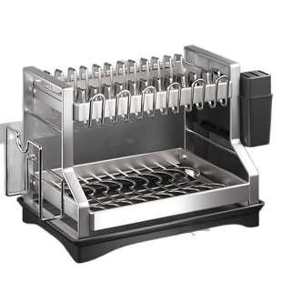 不锈钢厨房置物架碗碟碗盘沥水架多功能放碗架碗筷收纳盒碗架批发