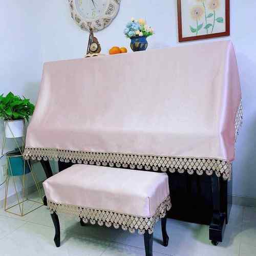 新品棉布艺钢琴罩钢麻琴全罩钢琴盖布UBP钢帘琴披韩版蕾丝琴凳琴