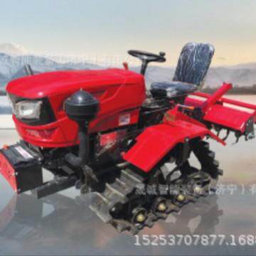 跨境履带旋耕机果园耕地微耕机农用开沟除草机可爬坡履带旋耕机