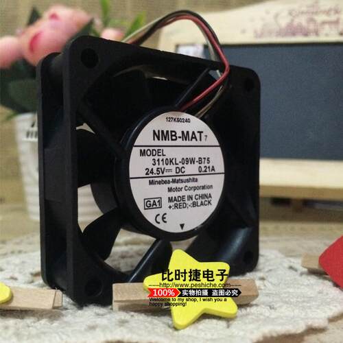 原装NMB 3110KL-09W-B75 24.5V 0.21A 8CM 8025 工控机散热风扇