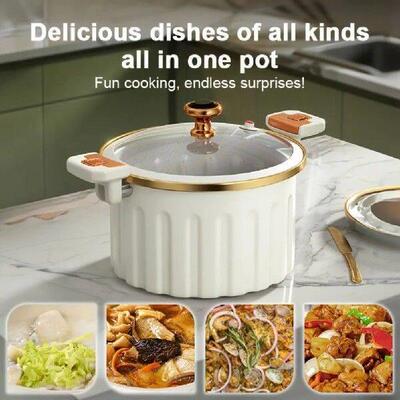 Enamel Cooking Pots Large-capacity Double-handled Stew Pot