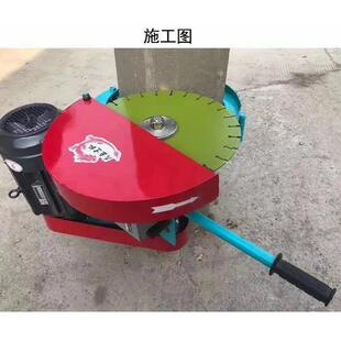 空心桩手推割桩机 水泥桩切割锯桩机切桩破桩机 抱箍式切桩机