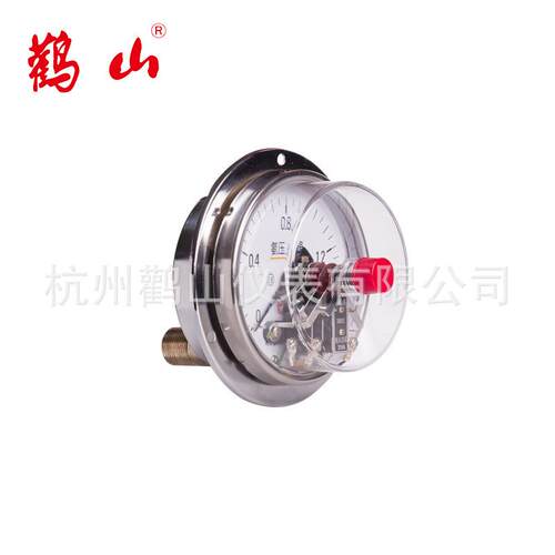YAXC100BFZT 氨气电接点压力表 不锈钢304 轴向 厂家直销