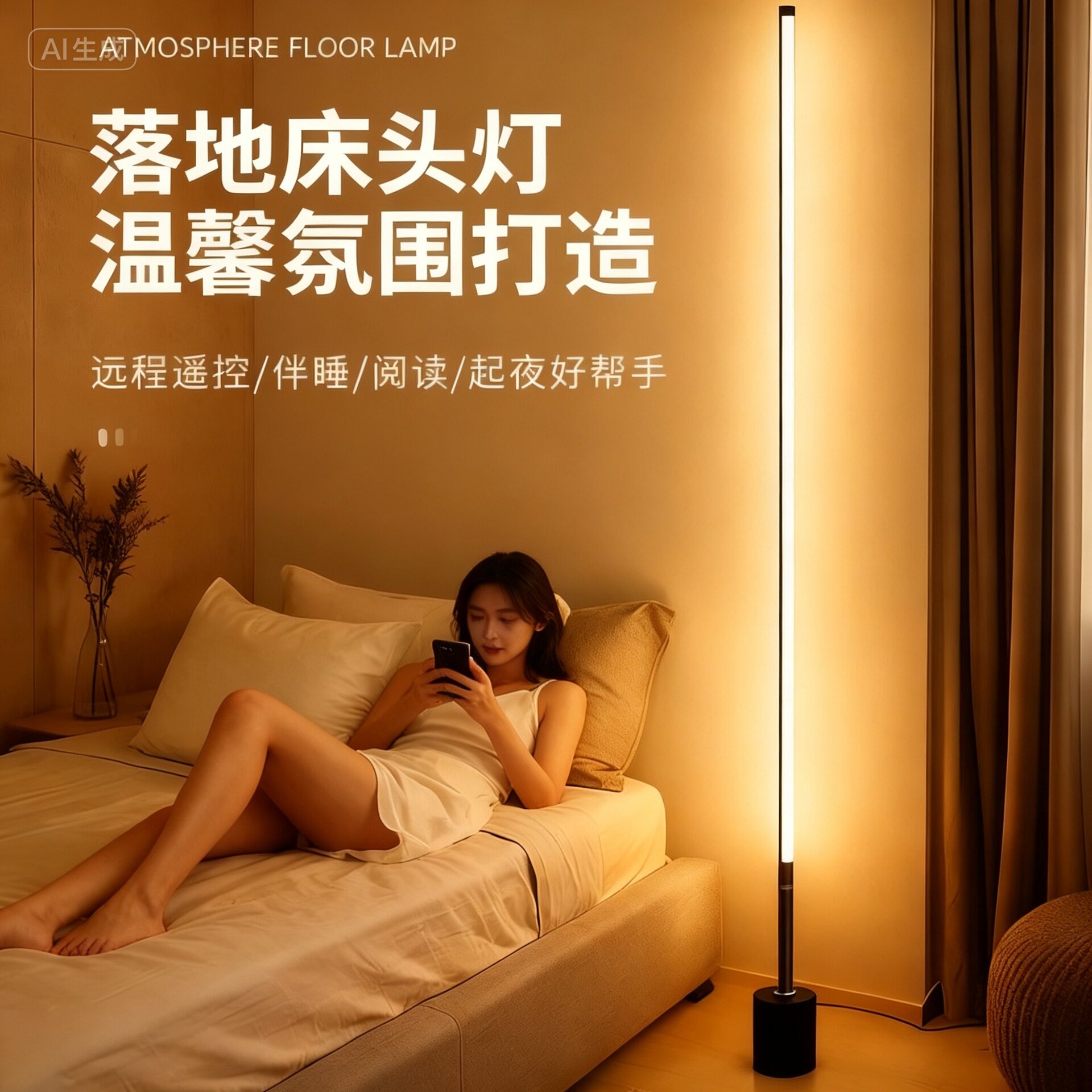 ins落地灯智能AI语音装饰落地灯