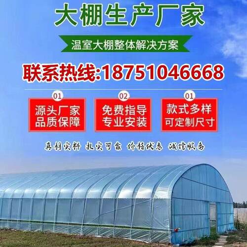 大棚钢管骨架蔬菜保温养殖种植简易塑料温室棚椭圆管连栋大棚定制