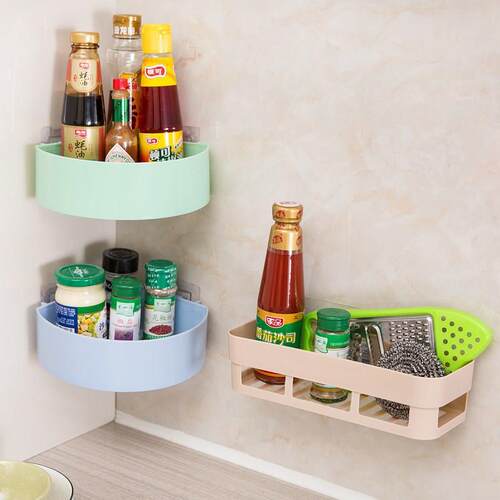 Bathroom Wall-Mounted Storage Rack, No-Drill Traceless Sucti