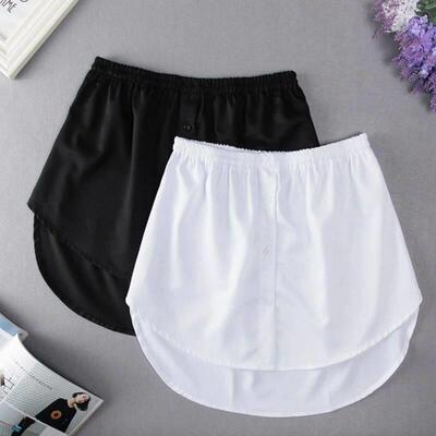 Detachable Underskirt Women Fake Shirt Irregular Skirt Tail