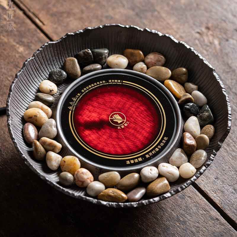 围炉煮茶电陶炉家用室内烧水全套茶壶玻璃壶煮茶器烤茶煮茶炉一套