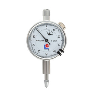 广陆百分表防震机械校表一套式 20mm 百分表头0.002指示表0