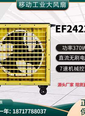 雷豹EF2422D手推工具移动大风扇称重力强工厂商铺降温通风设备