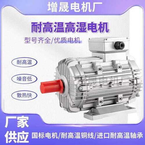 耐高温高湿三相电机 MSW100L2-4 3KW锥轴 高温电机 烤房电机
