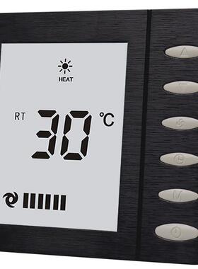 海际BC109C黑色中央空调温控器开关 86型智能中央空调开关面板