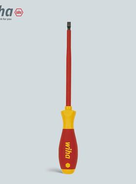 wiha威汉Softfinish&reg;电工绝缘一字螺丝起子320N 铬钼钒钢一字