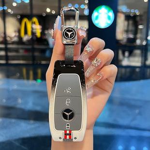 适用于奔驰钥匙套新c级c260l包e300l壳a200l车glb gle350级扣 glc