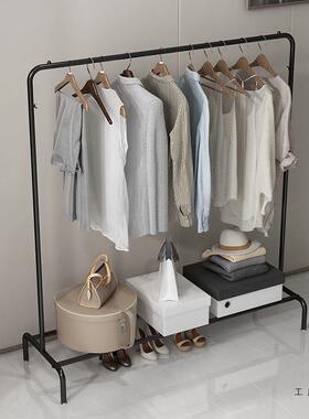 简易衣室帽衣架落地内挂衣架卧室衣服收纳FKH架子家用衣晒架宿舍