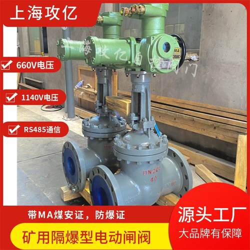 攻亿 MZ941H-40C DN250矿用闸阀 煤矿用智能一体式电动闸阀