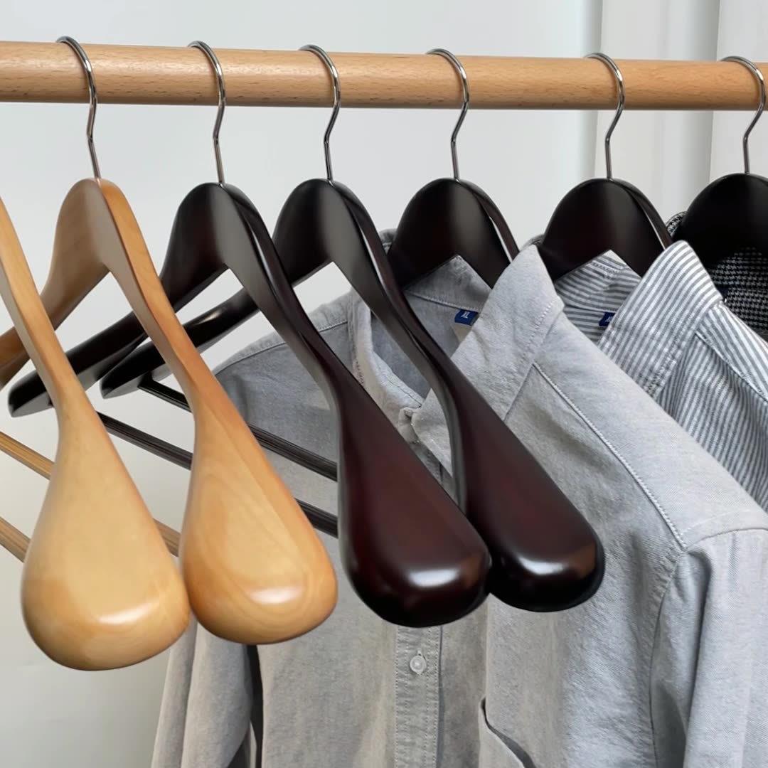 装服无装店痕实木大/衣架西装衣撑西服挂套衣酒店木质宽肩衣架