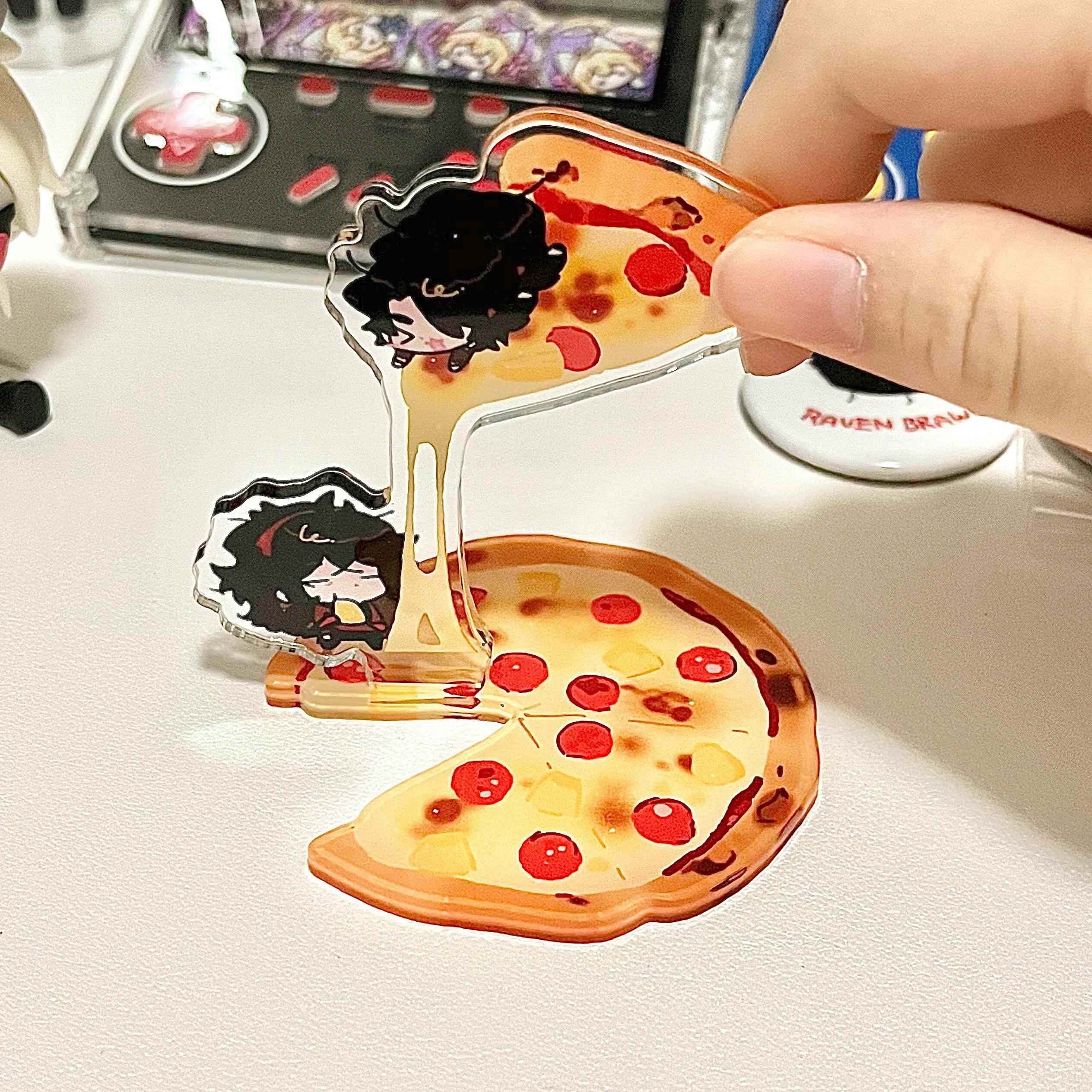 小红书同款披萨亚克力立牌桌面摆件卡通学生闺蜜生日礼物送朋友