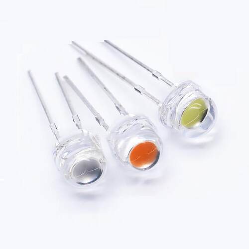 超高亮大芯片F5mm草帽大杯灯珠红白黄蓝绿紫光直插led发光二极管