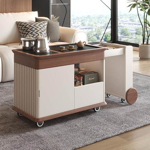 可移动边几茶几客厅家用阳台小茶桌茶台烧水壶泡茶一体沙发侧边柜