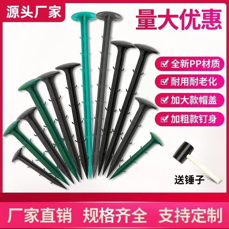 防草布地钉除草布地钉加粗加长果园黑色塑料园艺大棚地布地膜地钉