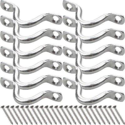 12 Pcs Kayak Fixed Ring Boat Rigging Hardware U Shaped Door