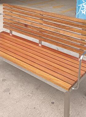 庭不锈KT-CY09-钢公园长椅小区院休闲椅椅户座外成品坐凳园铁艺户