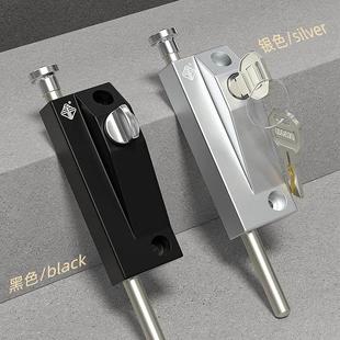 车位锁有框玻璃地弹门锁铝合金旋转门插销锁落地插锁防盗自动插销