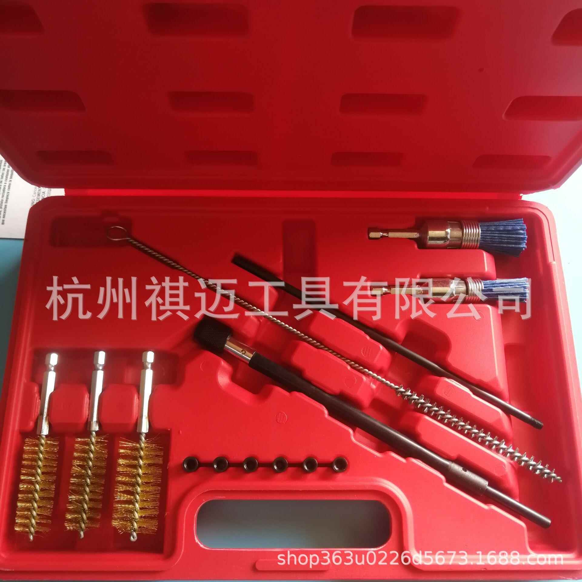 柴油喷射器座发动机管刷主汽车清洁套件工具