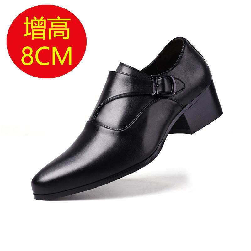 正品品牌高档增高男男士脚商务正装高跟鞋6C鞋M套厘增高8米公分皮