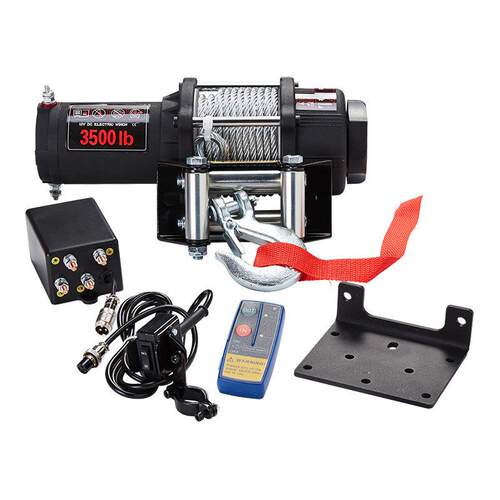 12V24V电动绞盘汽车绞车自救绞盘500磅高质量电动卷扬机