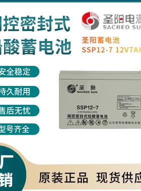 圣阳蓄电池SP12-7 V57AH 控制开关 照明电源 电器电源