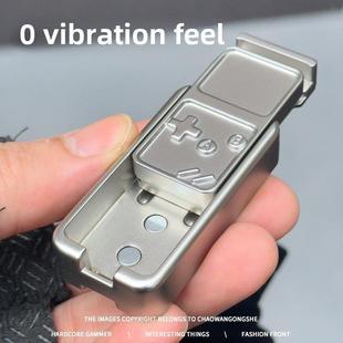 edc解压玩具弹窗推牌金属把玩件啪啪币解压手指陀螺机械金属成人