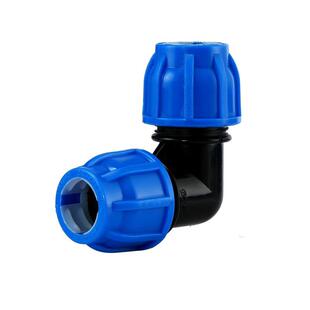 pe活接弯头90度外丝快接水管管件配件大全25直角接头4分6分活接头