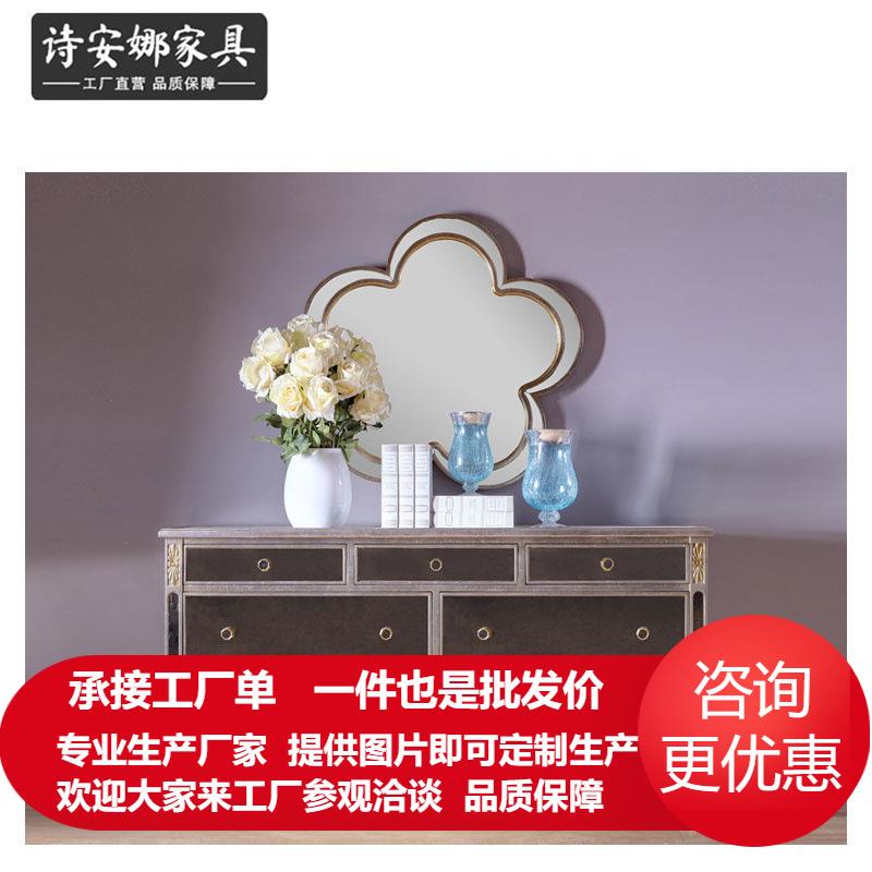 美式七斗柜实木雕刻卧室收纳柜时尚长衣柜家用储物柜新品