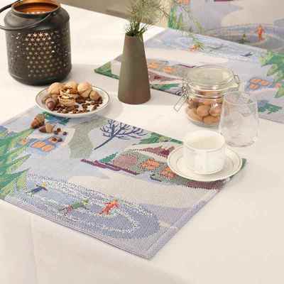 高档ekel桌und旗冬季生活提花桌北欧美式轻奢高档餐茶几布电视柜