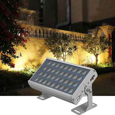LED大投光灯户外照树投射灯 DMX512外控洗墙灯RGBW方形投射灯防水