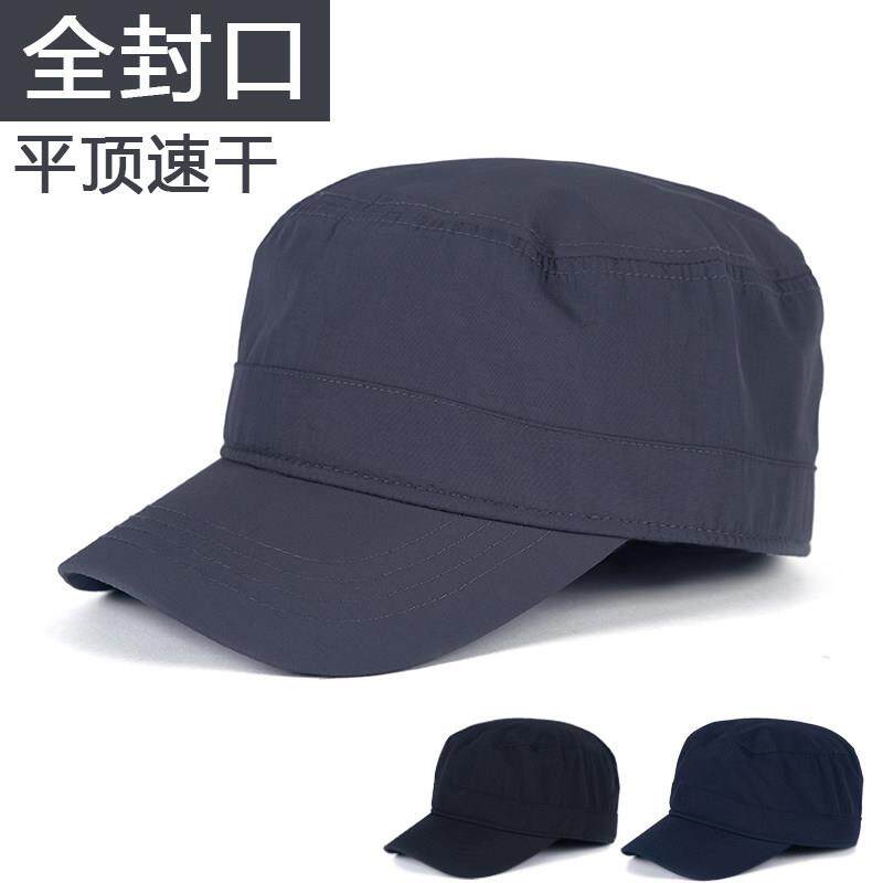 代购四季速干帽子男士轻薄平顶帽后封口不露头鸭舌帽大头围遮阳帽