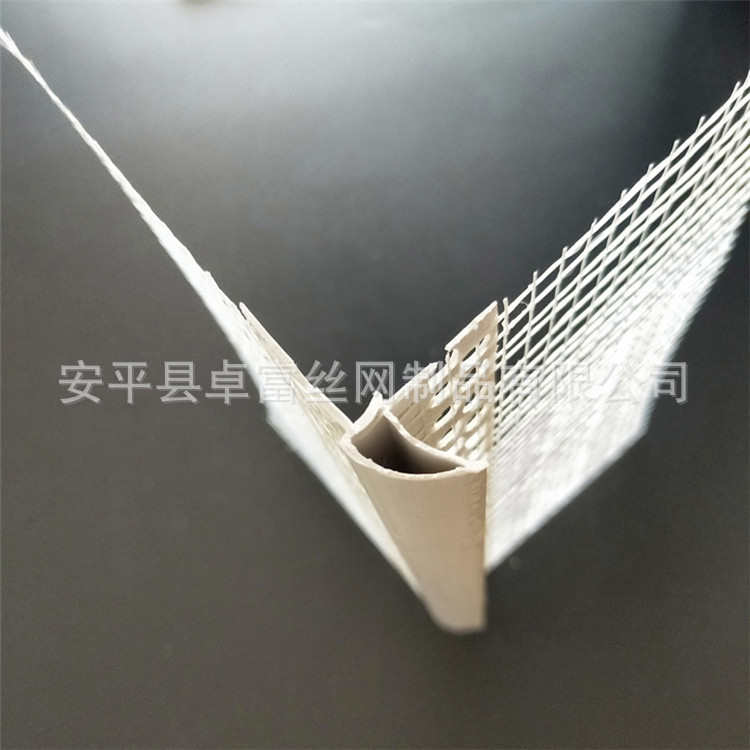 厂家生产pvc网格布老鹰嘴成品滴水线 阳角条上阳角 现货销售