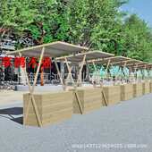 可移动集市摆摊架夜市木质活动棚商场展示架多功能地摊摊位可折叠