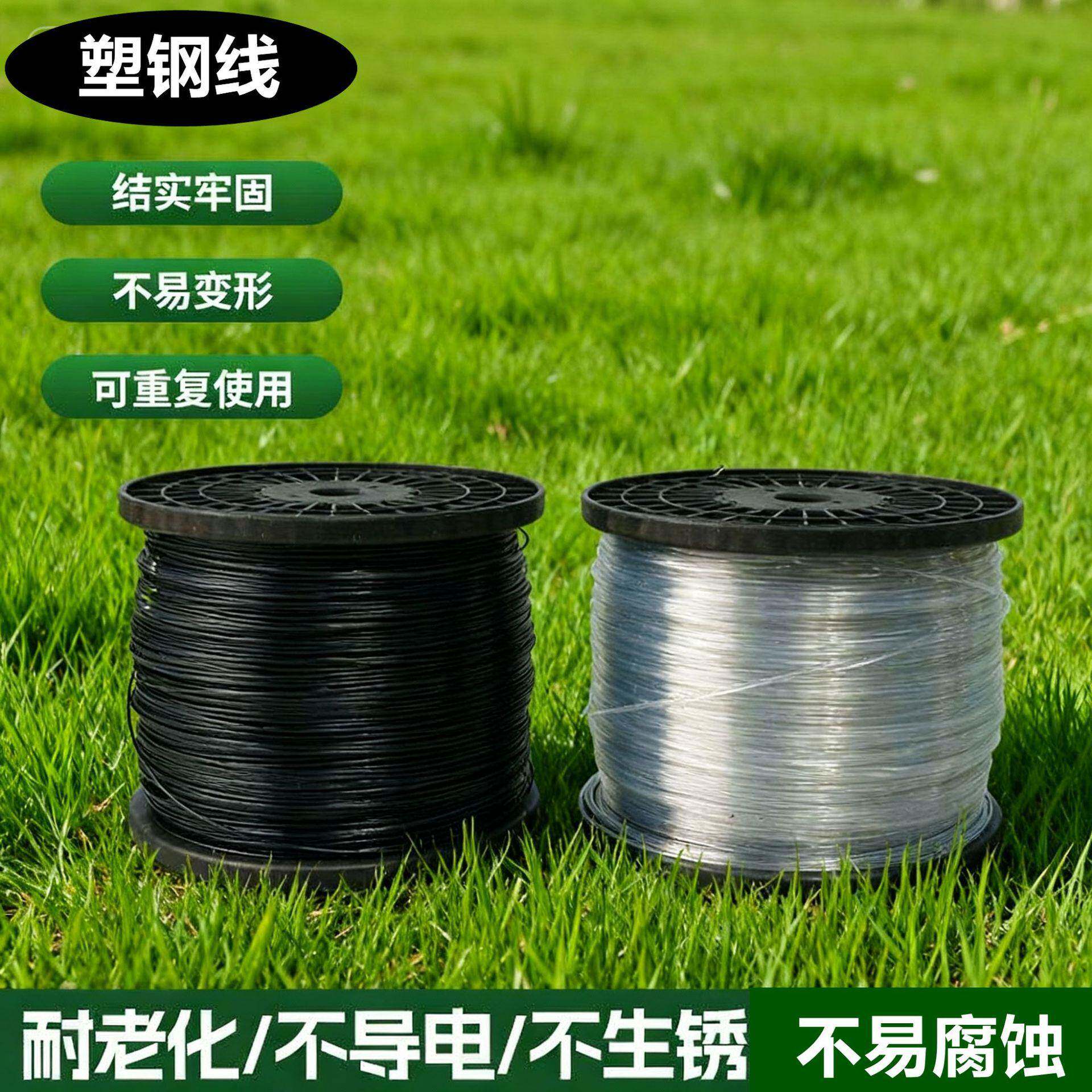 大棚种植豆角上拉绳塑钢线藤蔓果架园艺养殖拉绳大棚专用葡萄拉绳