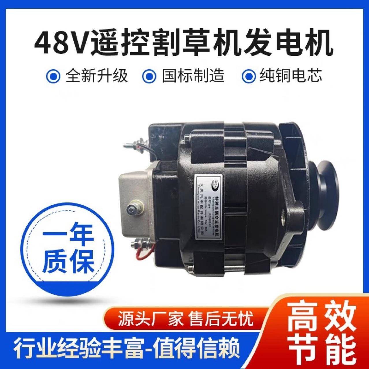 适用48V履带遥控割草机 河堤智能除草机发电机56V60A发电机3000W
