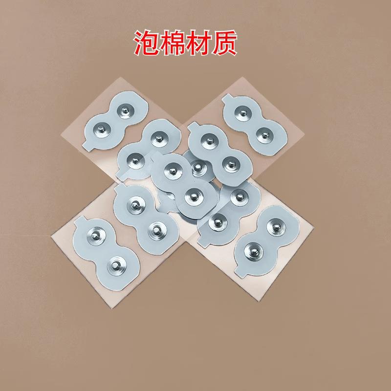 表面贴片配件一次性电极片肌电电极片动态粘性电极片双极双扣贴片