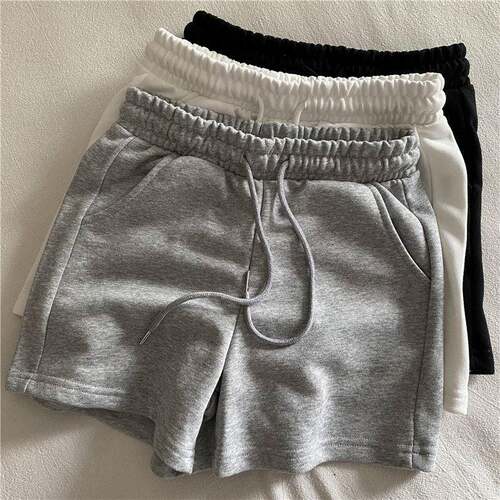 Pearl Grey Blank Shorts Basic