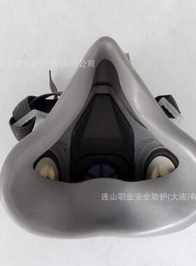 3M 6200防尘半面罩 滤棉滤盒呼吸面罩使用劳保防护面罩