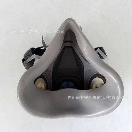 3M 6200防尘半面罩 滤棉滤盒呼吸面罩使用劳保防护面罩