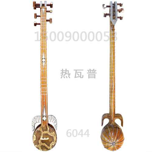 新疆维吾尔族演奏乐器热瓦普 蛇皮牛皮弹拨新疆舞